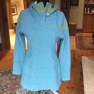 Prana Wool-blend Hooded Sweater Dress Sz M